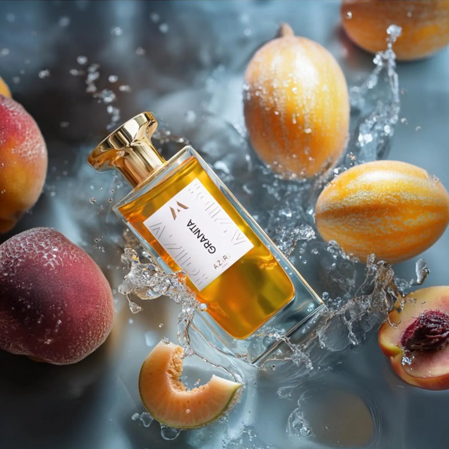 Promo shot of Aziri Paris Granita with the Fruitig ingredients