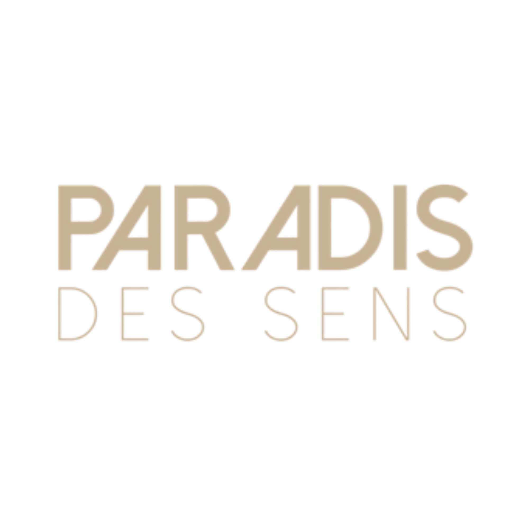 Luxe collectie Paradis des Sens parfums in elegante flacons, gepresenteerd op goud- en zilverkleurige blokken tegen een stijlvolle beige achtergrond.