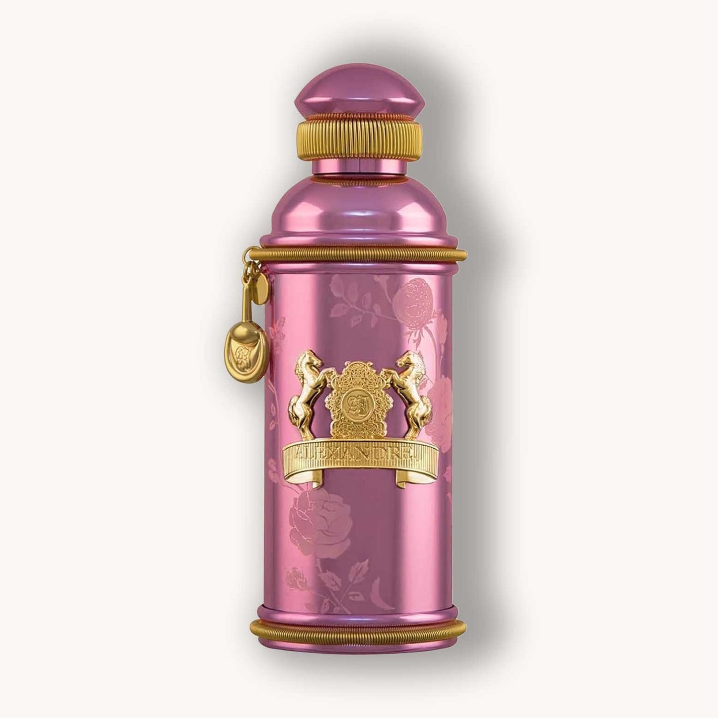 A perfume bottle of Alexandre.J Rose Oud.