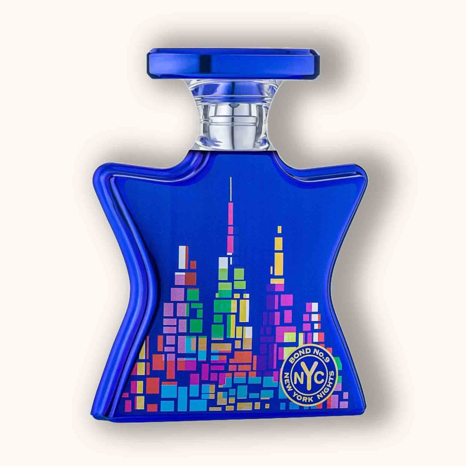 A perfume bottle of Bond No.9 New York Nights.