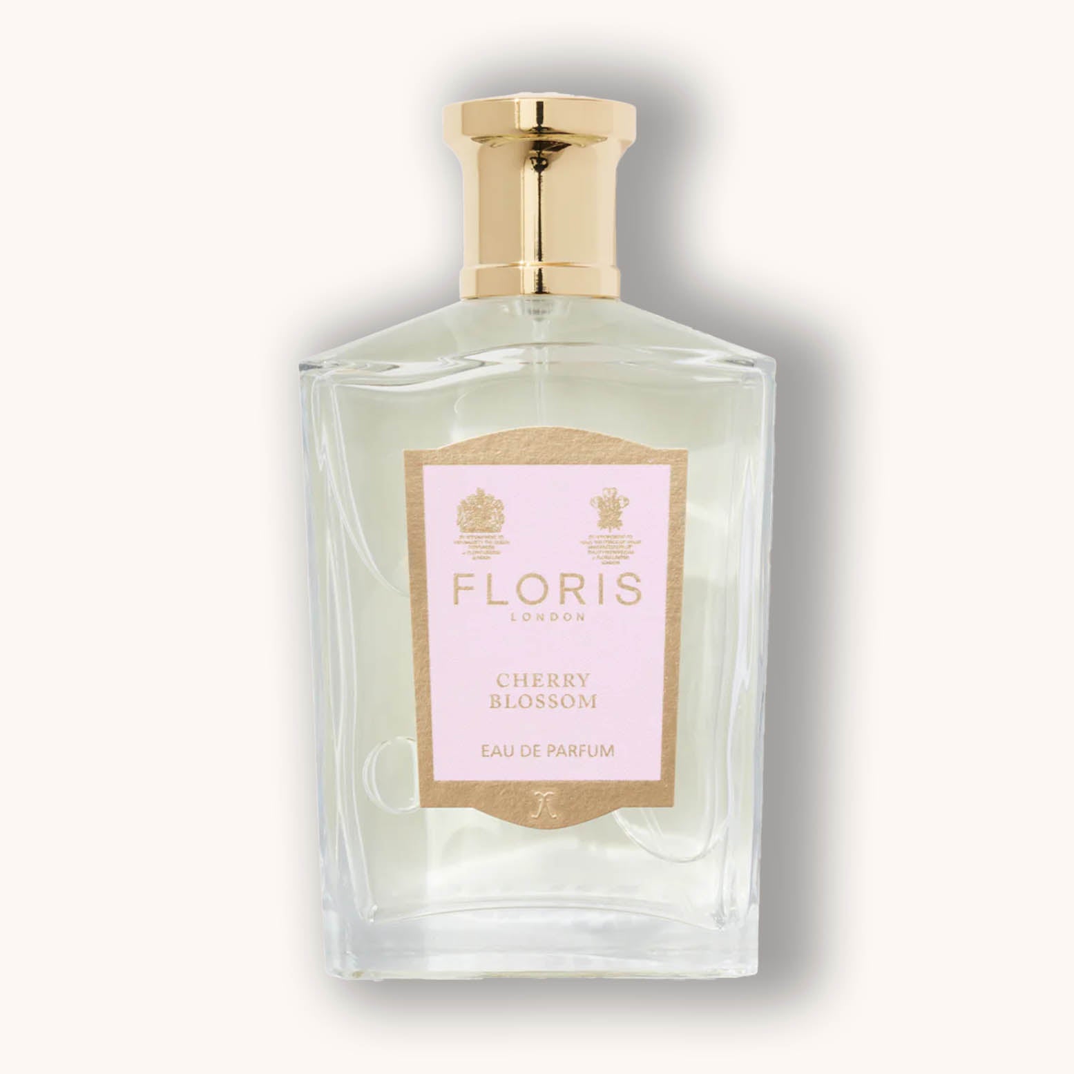 A perfume bottle of Floris London Cherry Blossom.