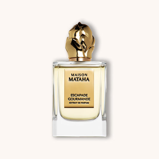 A perfume bottle of Maison Mataha Escapade Gourmande.